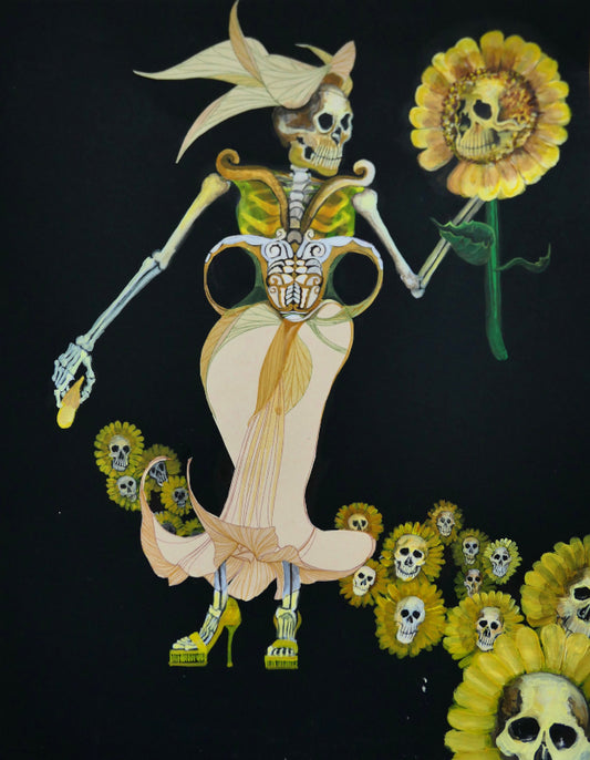La Catrina in Sunflower Field